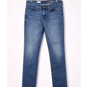 Gap 1969 Sexy Boyfriend Jeans Bright Blue Mid Rise Denim Size 29 (8/M)/249284-00
